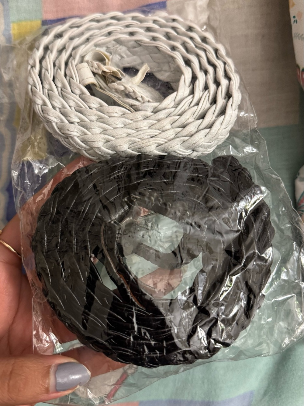 Braided Women’s Belts - Black & White